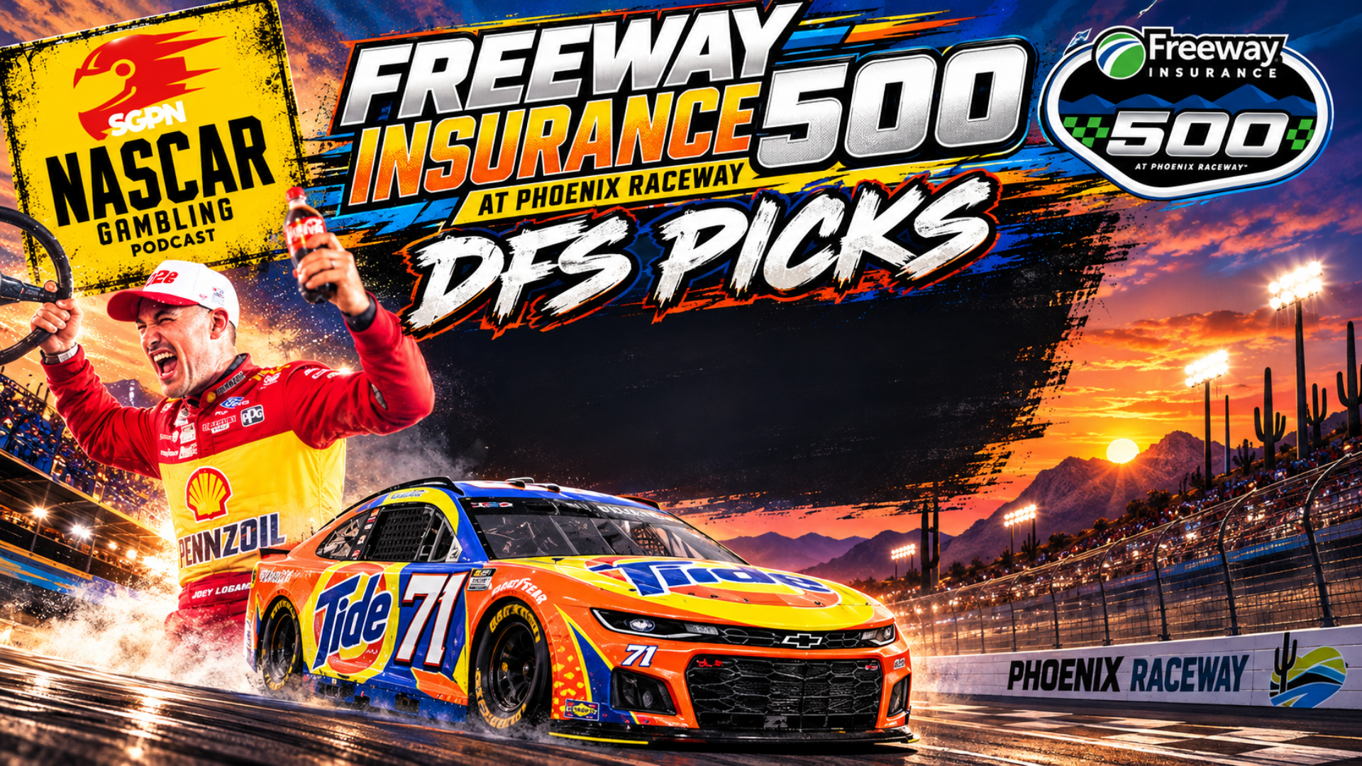 Freeway Insurance 500 DFS Picks 2026 I NASCAR Gambling Podcast (Ep. 886) Freeway Insurance 500 DFS Picks 2026 I NASCAR Gambling Podcast (Ep. 886)