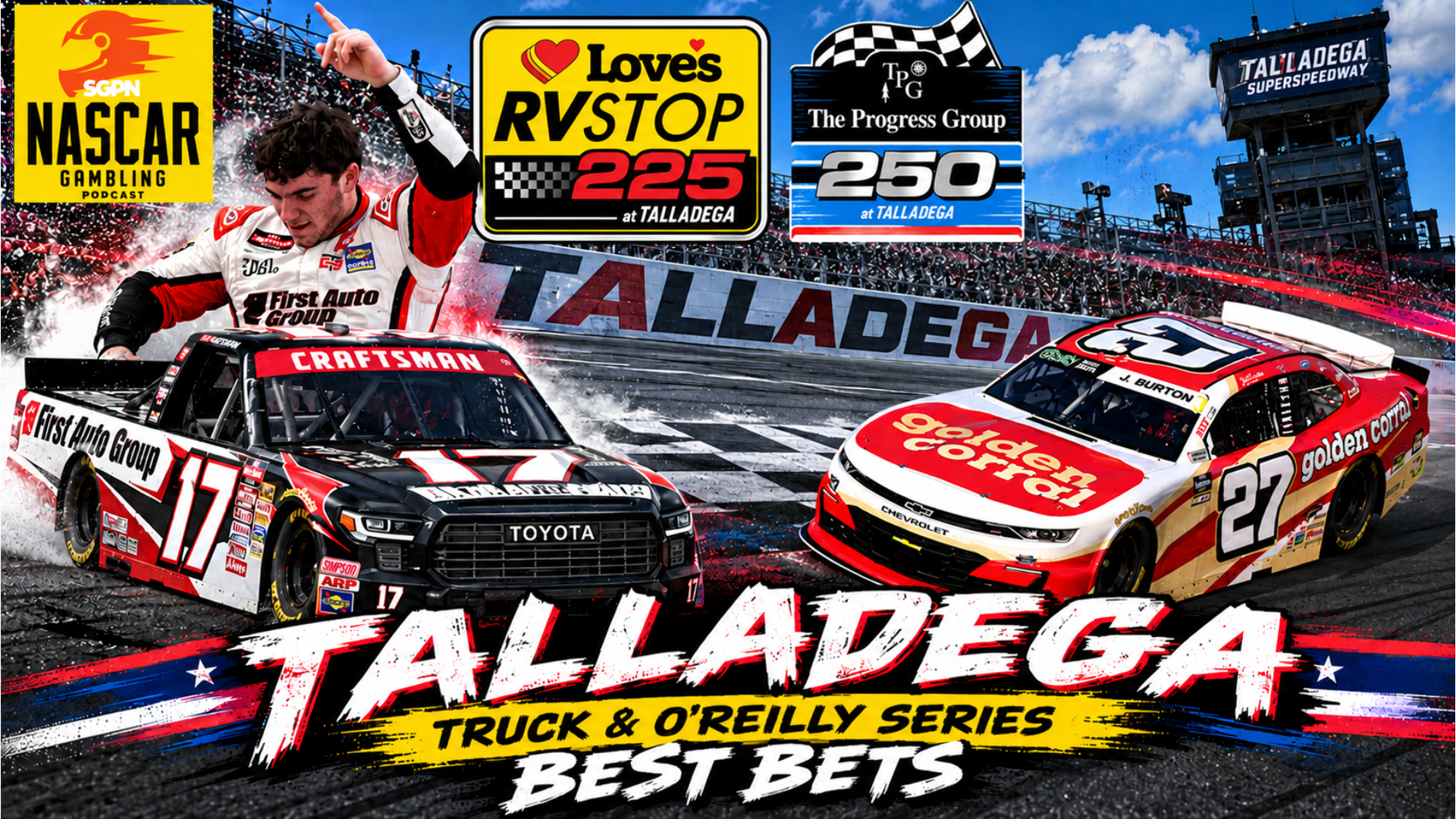 Love's RV Stop 225 & The Progress Group 250 Betting Picks 2026 I NASCAR Gambling Podcast (Ep. 888) Love's RV Stop 225 & The Progress Group 250 Betting Picks 2026 I NASCAR Gambling Podcast (Ep. 888)