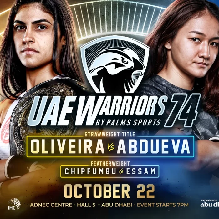 UAE Warriors 74 is our regional show of record this week. Come check out regional mma to make some picks, predictions & bet