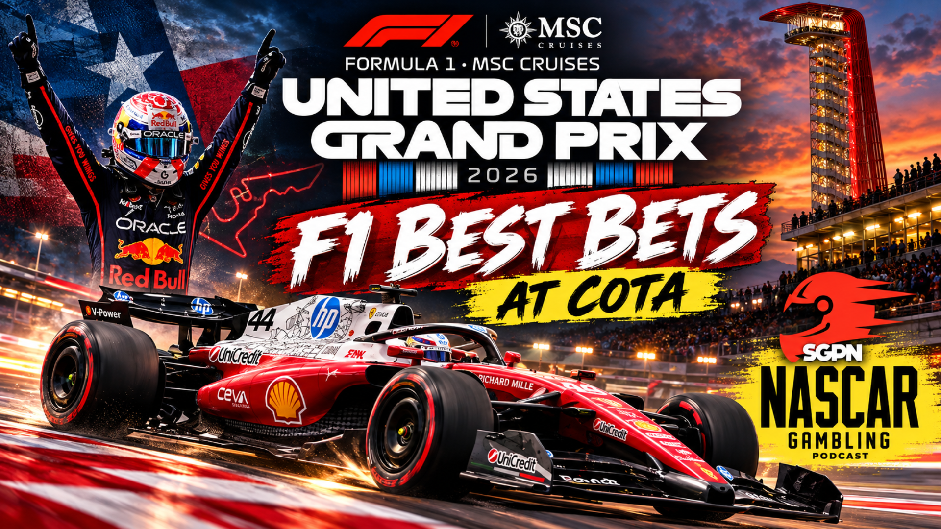 United States Grand Prix 2026 Betting Picks I NASCAR Gambling Podcast (Ep. 889) United States Grand Prix 2026 Betting Picks I NASCAR Gambling Podcast (Ep. 889)