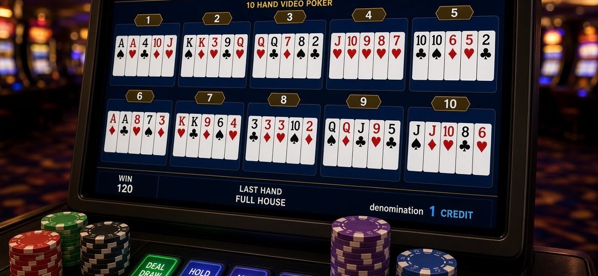 Multi-Hand Video Poker: Does Playing More Hands Improve or Hurt Your Results?