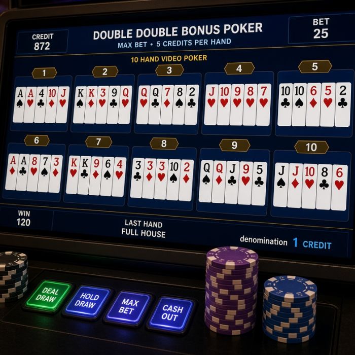Multi-Hand Video Poker: Does Playing More Hands Improve or Hurt Your Results?