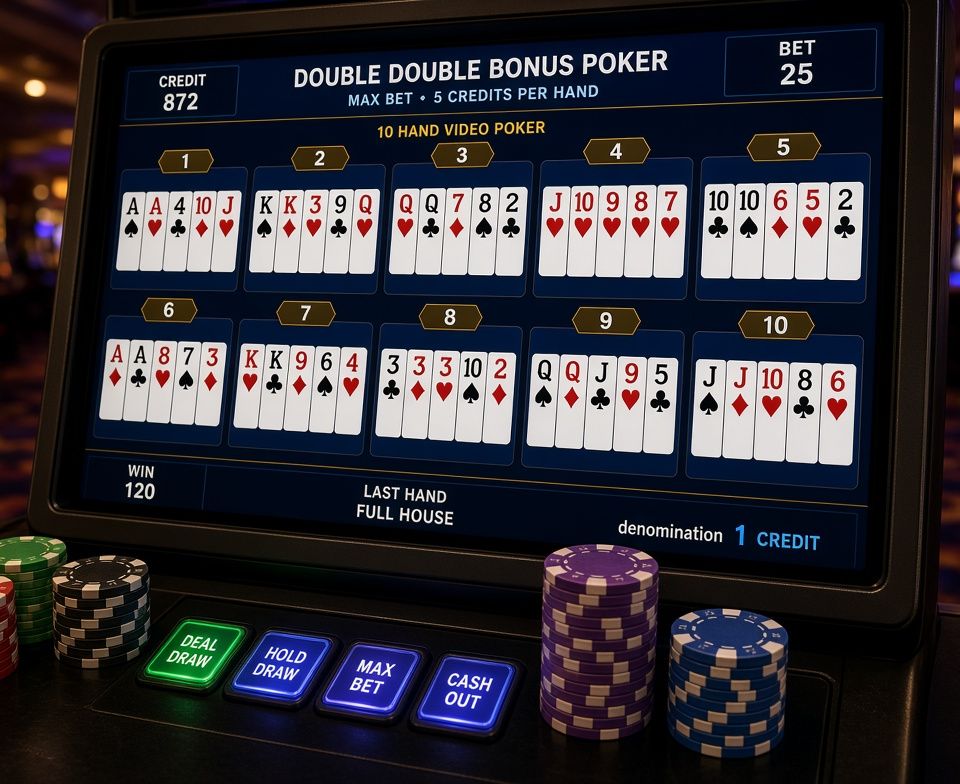 Multi-Hand Video Poker: Does Playing More Hands Improve or Hurt Your Results?
