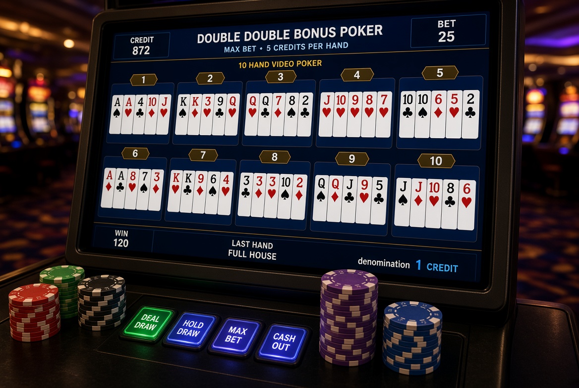 Multi-Hand Video Poker: Does Playing More Hands Improve or Hurt Your Results?